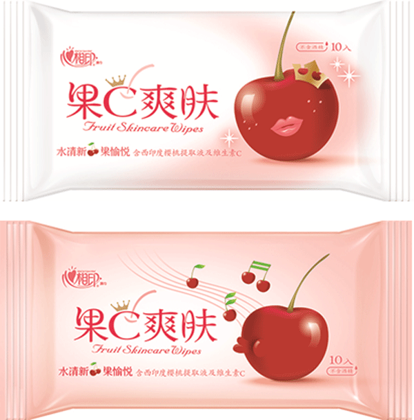 心相印果C爽膚系列10片裝濕巾