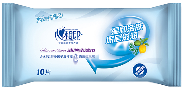 心相印潔膚系列10片裝濕巾